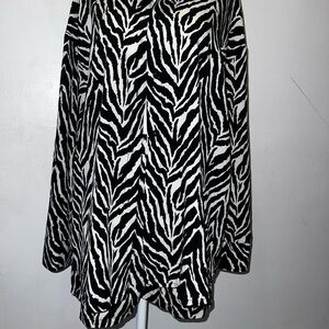 SHEIN Black and White Zebra Print Set